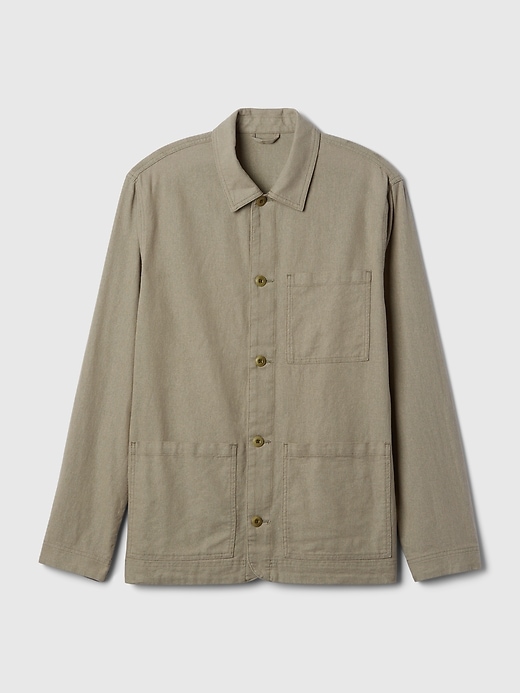 Image number 5 showing, Linen-Cotton Chore Jacket