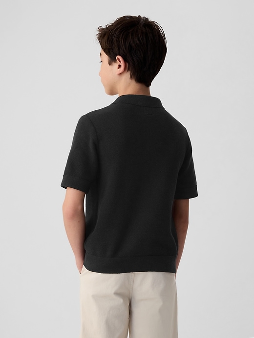 Image number 2 showing, Kids Textured Polo Sweater