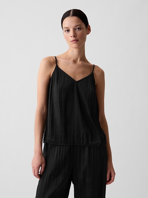 Image number 1 showing, Pleated Satin Cami
