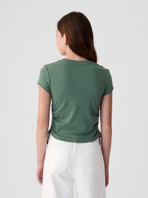 Image number 2 showing, Kids Essential Rib Ruched T-Shirt