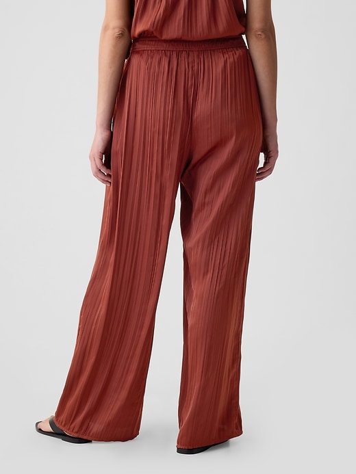 Image number 4 showing, Crinkle Texture Satin Pants