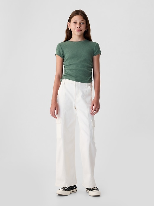 Image number 3 showing, Kids Essential Rib Ruched T-Shirt