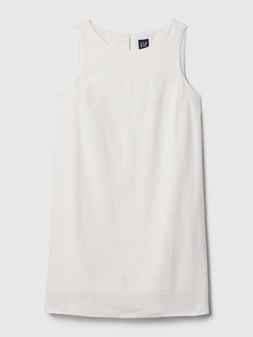 Image number 6 showing, Linen-Blend Shift Mini Dress