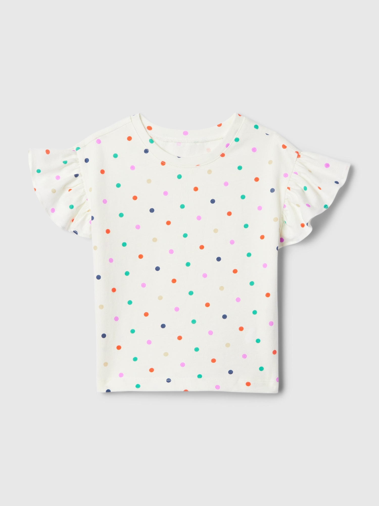 Shop Gap Baby Mix And Match Ruffle T-shirt In Polka Dots