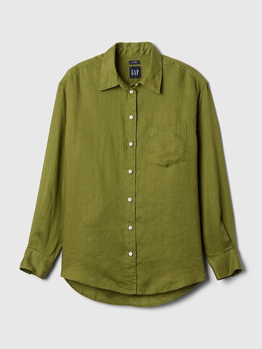 Image number 5 showing, 100% Linen Big Shirt