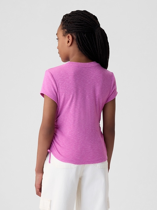 Image number 2 showing, Kids Essential Rib Ruched T-Shirt