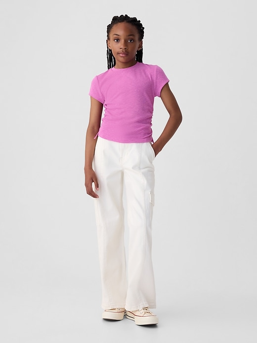 Image number 3 showing, Kids Essential Rib Ruched T-Shirt
