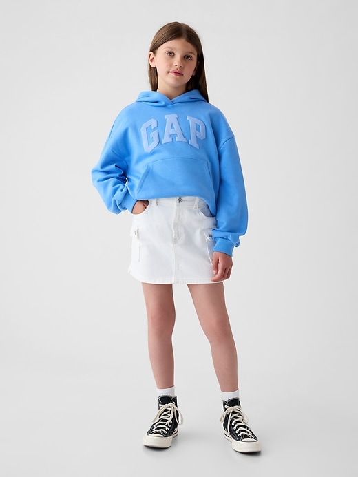 Image number 1 showing, Kids Cargo Denim Skirt