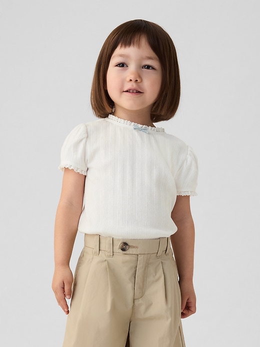 Image number 1 showing, Gap &#215 DÔEN Baby Pointelle T-Shirt