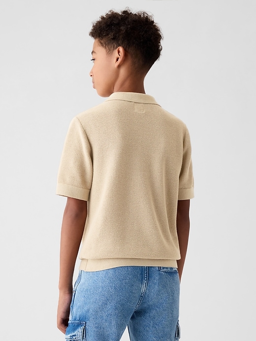 Image number 2 showing, Kids Textured Polo Sweater