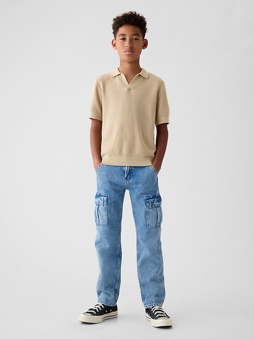 Image number 7 showing, Kids Textured Polo Sweater