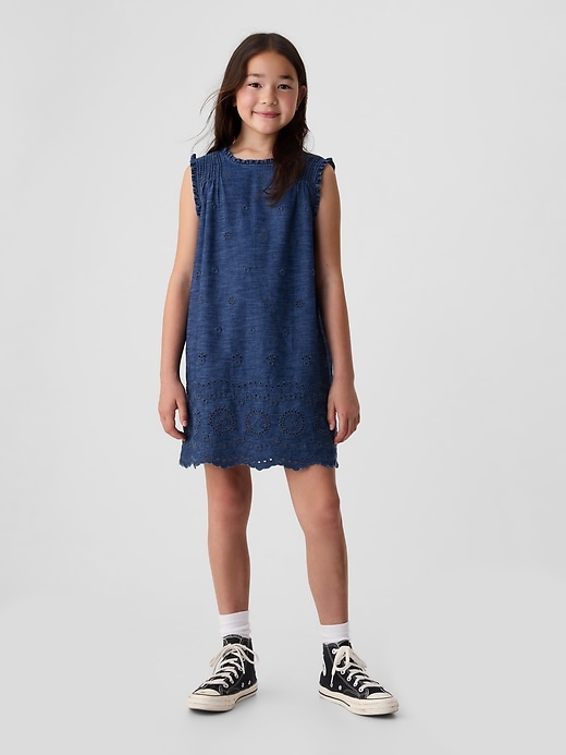 Image number 1 showing, Gap &#215 DÔEN Kids Eyelet Denim Dress