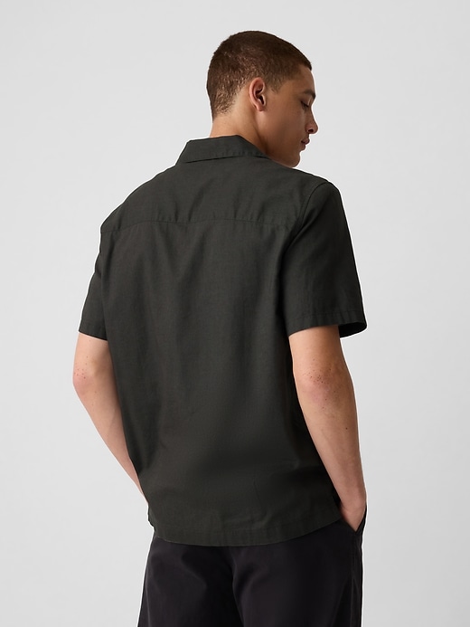 Image number 2 showing, Linen-Cotton Utility Shirt