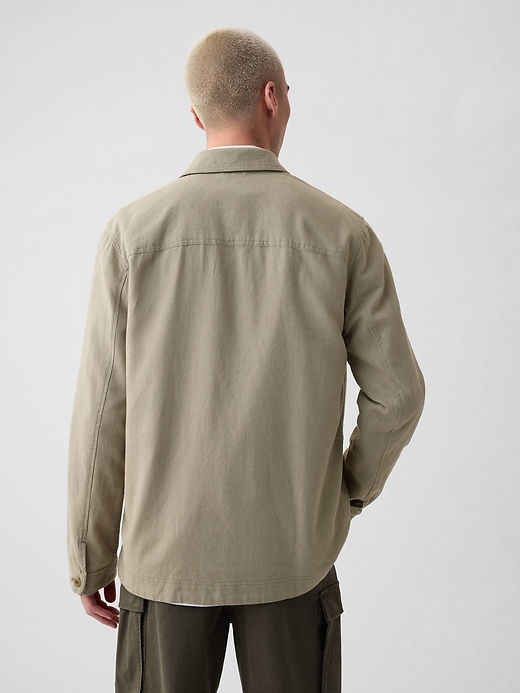 Image number 2 showing, Linen-Cotton Chore Jacket