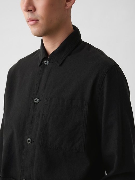Image number 4 showing, Linen-Cotton Chore Jacket