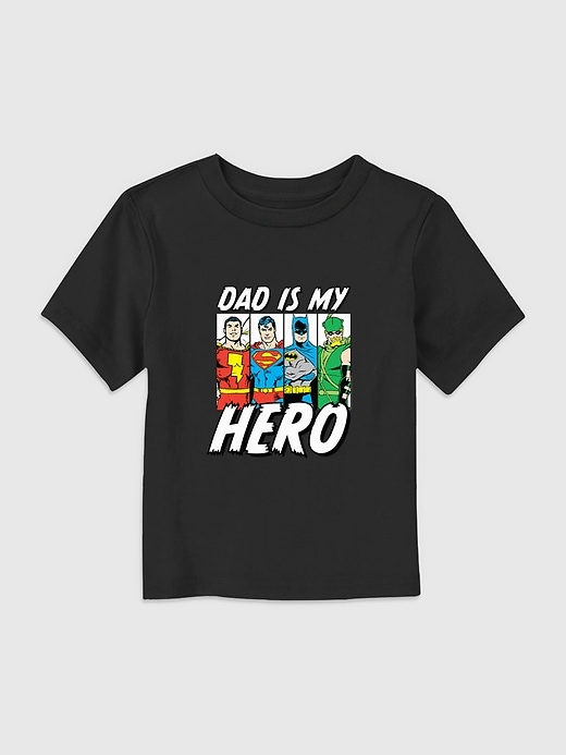 Image number 1 showing, Toddler DC Comics Justice League Hero Dad Graphic Tee