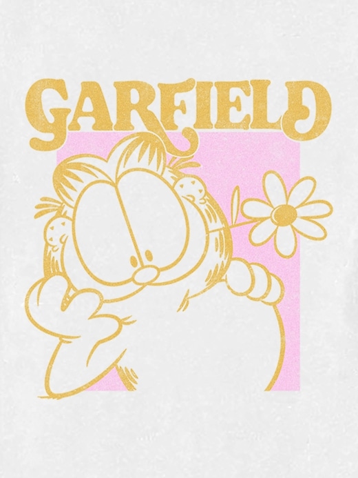 Image number 2 showing, Toddler Garfield Retro Flower Graphic Tee