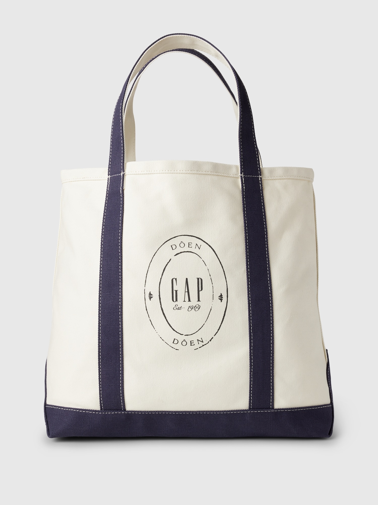 Shop Gap × Dôen Logo Tote Bag In Ivory Beige