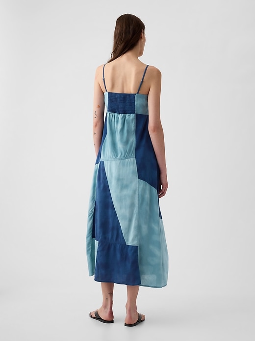 Image number 2 showing, Indigo Patchwork Maxi Dress