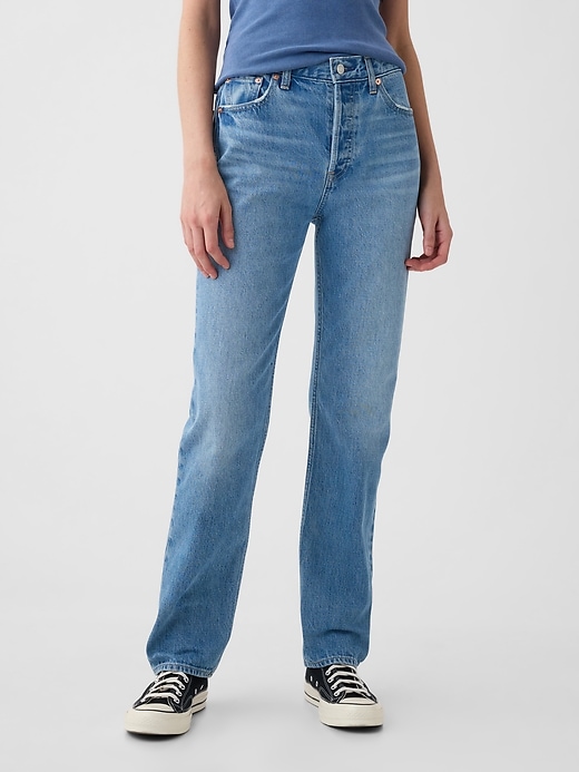 Image number 2 showing, High Rise Rigid &#39;90s Straight Jeans