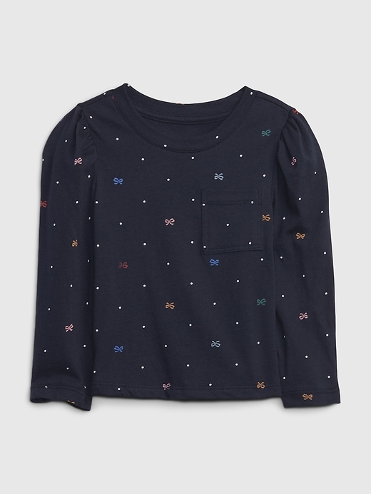 Image number 1 showing, babyGap Organic Cotton Mix and Match Puff Sleeve Pocket T-Shirt