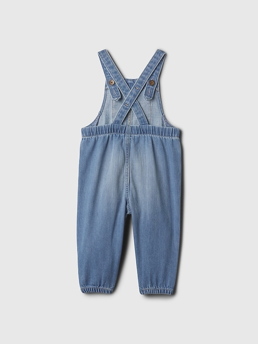 Image number 2 showing, Baby Organic Cotton Denim Overalls