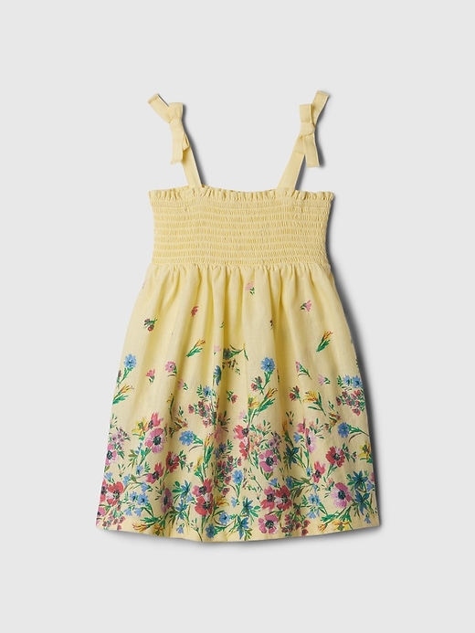 Image number 1 showing, babyGap Linen-Cotton Smocked Dress