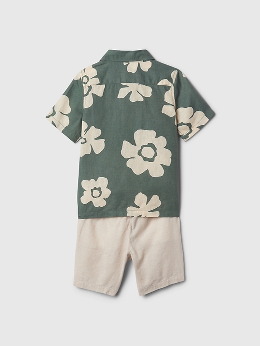 Image number 2 showing, babyGap Linen-Cotton Outfit Set