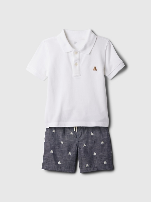 Image number 1 showing, babyGap Polo Outfit Set
