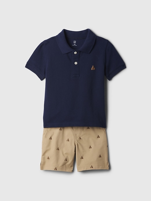 Image number 3 showing, babyGap Polo Outfit Set
