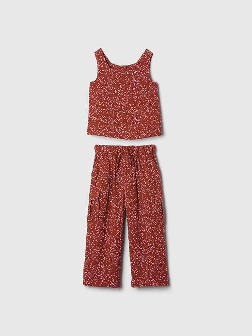 Image number 1 showing, babyGap Crinkle Gauze Cargo Outfit Set