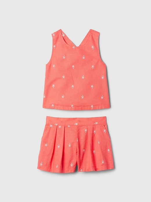 Image number 1 showing, babyGap Linen-Cotton Outfit Set