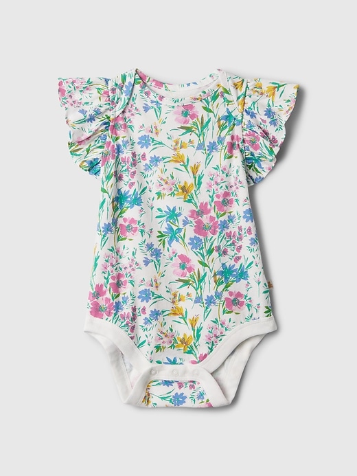 Image number 1 showing, babyGap Mix and Match Ruffle Bodysuit