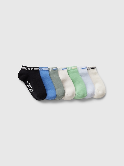 View large product image 1 of 1. Toddler Logo No-Show Socks (7-Pack)