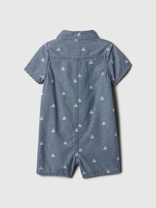 Image number 2 showing, Baby Denim Shorty One-Piece