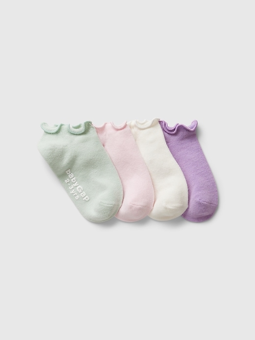 View large product image 1 of 1. Toddler No-Show Socks (4-Pack)