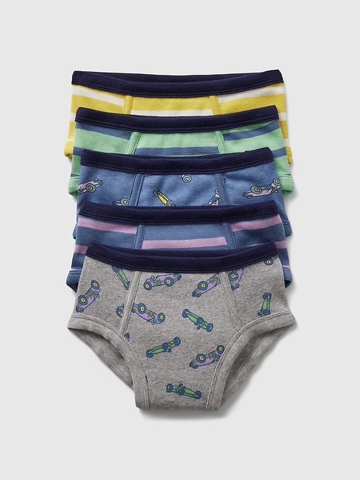 Image number 3 showing, Toddler Organic Cotton Briefs (5-Pack)