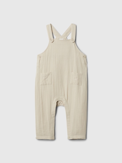 Image number 1 showing, Baby Crinkle Gauze Overalls