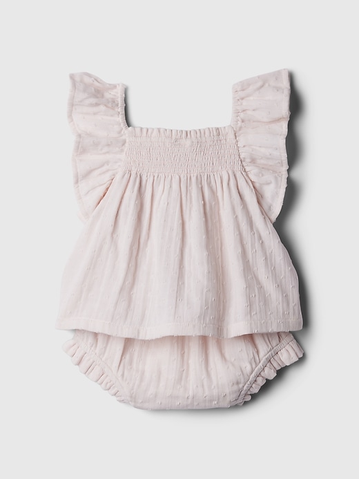 Image number 2 showing, Baby Crinkle Gauze Flutter Outfit Set