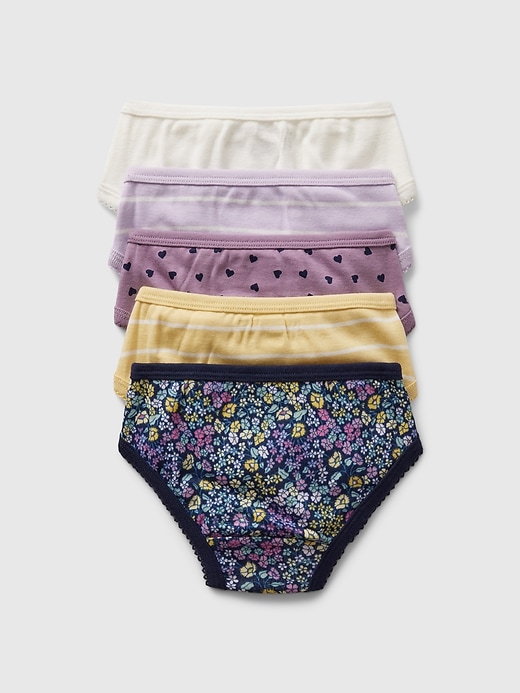 Image number 2 showing, Toddler Organic Cotton Bikini Briefs (5-Pack)