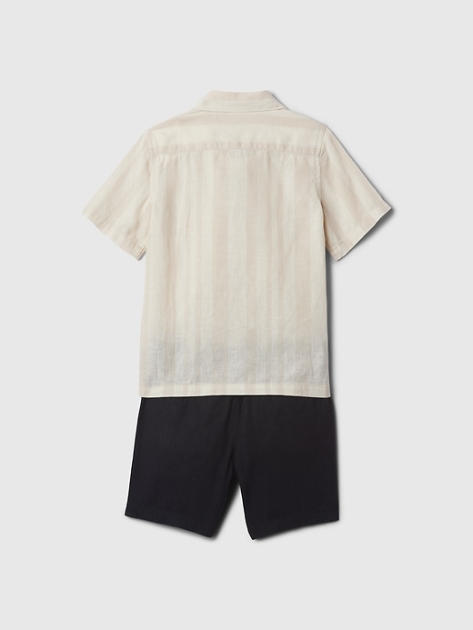 Image number 2 showing, babyGap Linen-Cotton Outfit Set