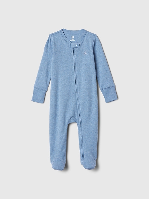 Image number 2 showing, Baby First Favorites Organic CloudCotton Footed One-Piece
