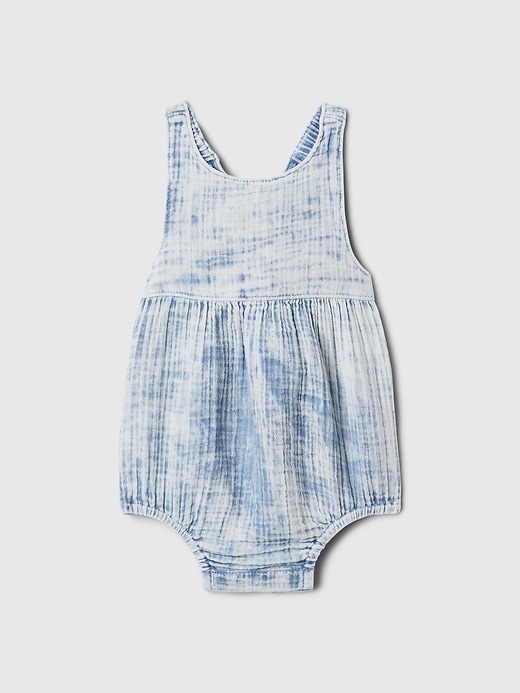Image number 1 showing, Baby Crinkle Gauze Shorty One-Piece