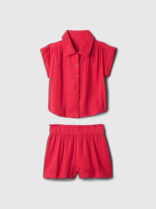 Image number 5 showing, babyGap Crinkle Gauze Two-Piece Outfit Set