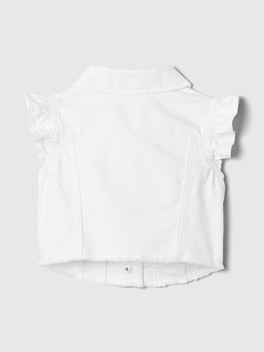 Image number 2 showing, babyGap Ruffle Icon Denim Vest