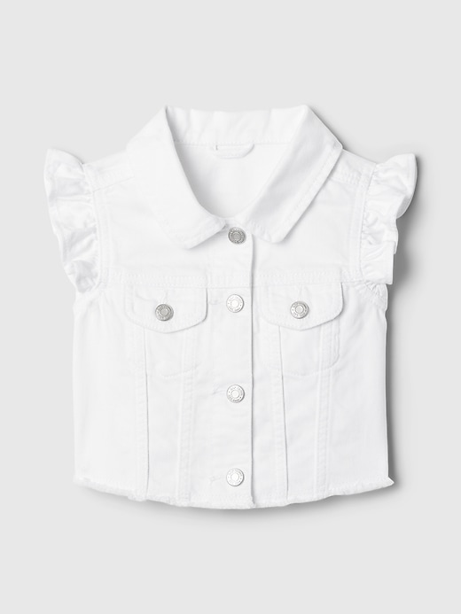 Image number 1 showing, babyGap Ruffle Icon Denim Vest