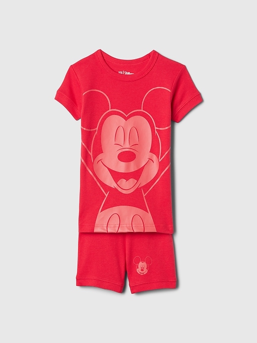 Image number 1 showing, babyGap &#124 Disney Organic Cotton Mickey Mouse PJ Shorts Set