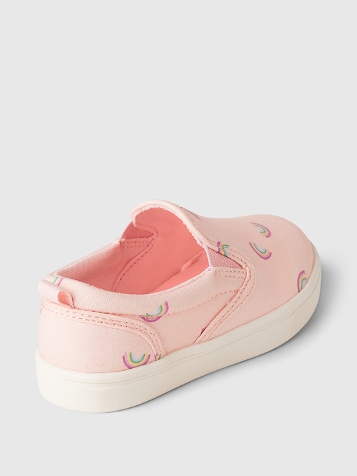 Image number 4 showing, Toddler Rainbow Slip-On Sneakers