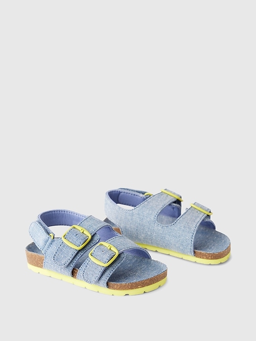 Image number 2 showing, Toddler Chambray Sandals