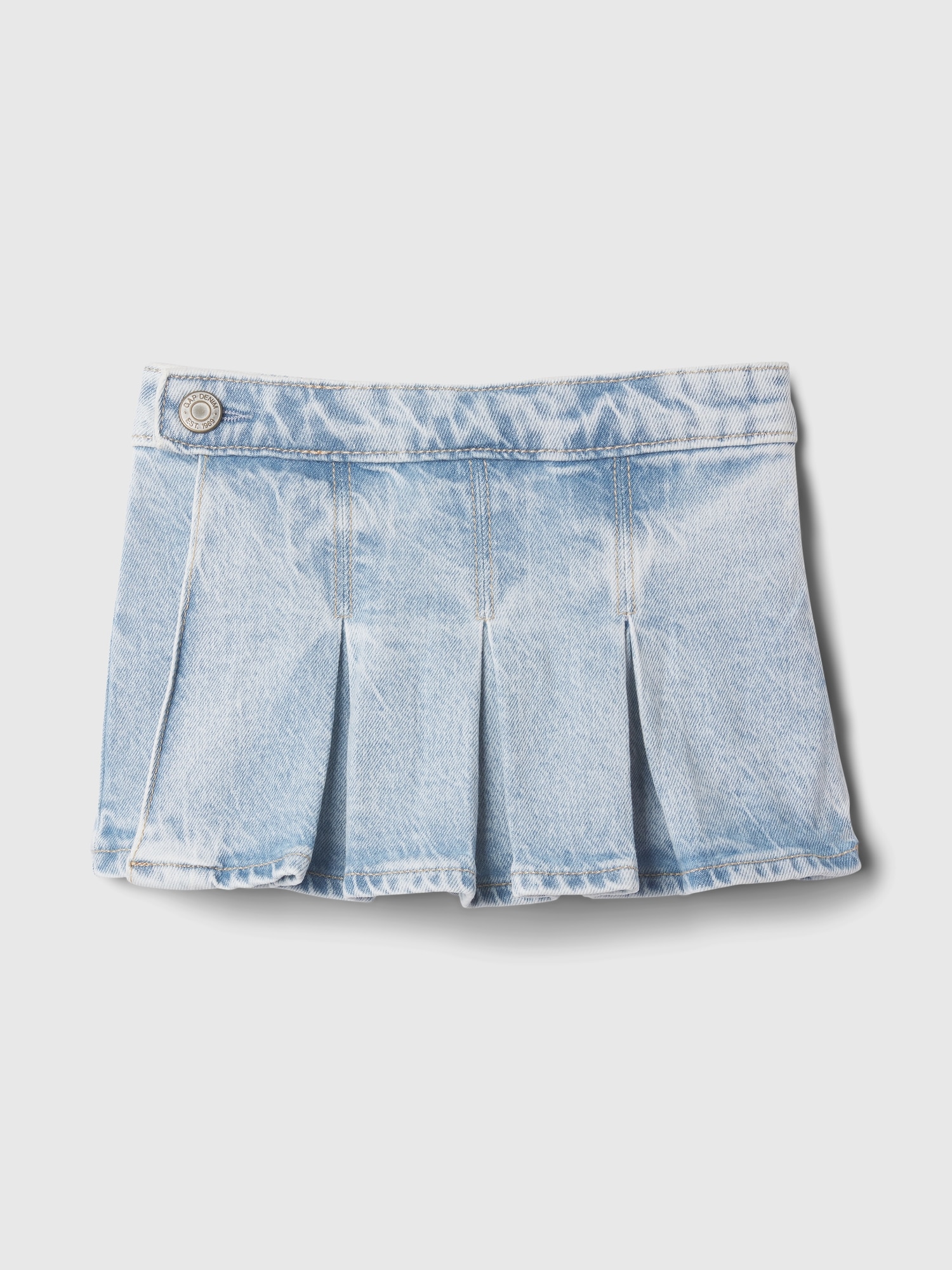 Toddler Pleated Denim Skort